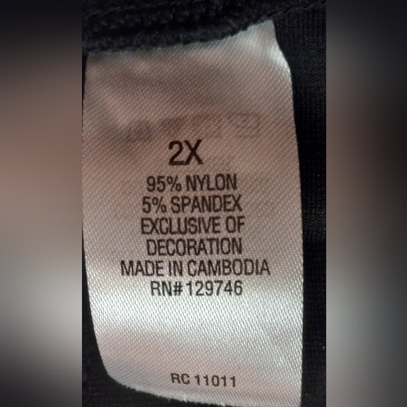 RidgeCut Toughwear Woman's Active Wear Hiking Work Black Leggings Size 2X - Picture 10 of 16